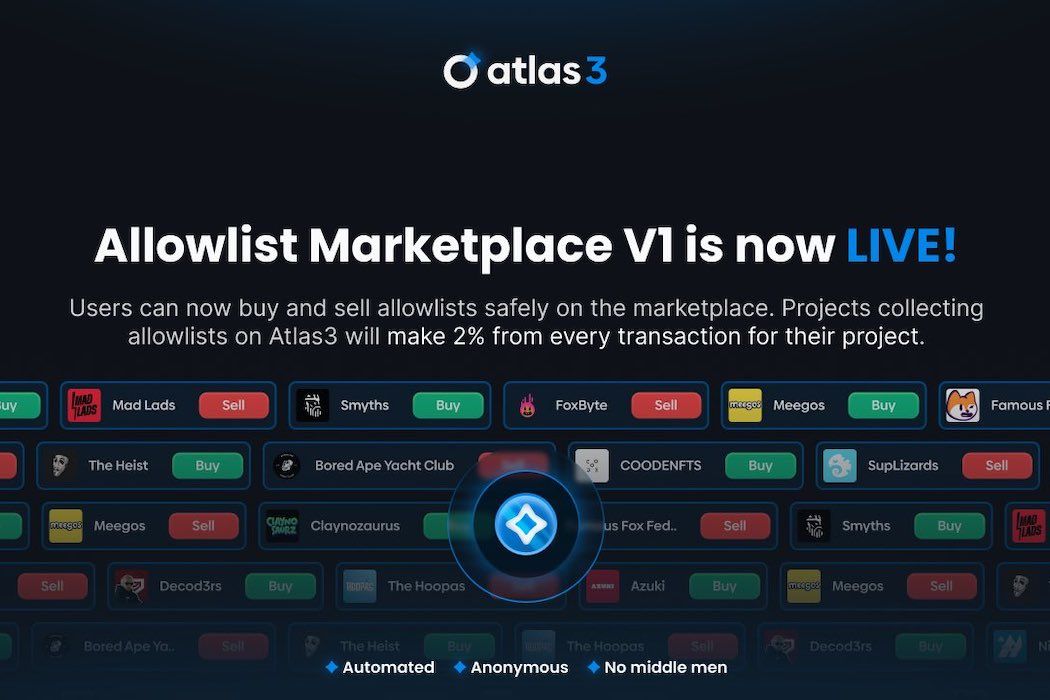 Atlas3: Revolutionizing the Allowlist Marketplace with Frictionless, Cross-Chain Transactions